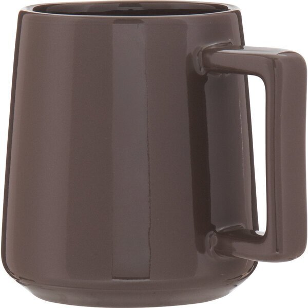 Jude Glossy Colored Exterior Ceramic Mug, 17 oz.