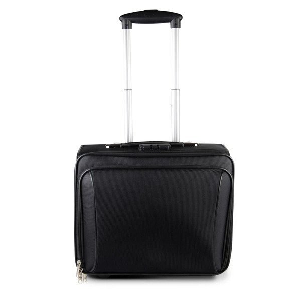 Wheeled Polyester Pilot Case w/ Telescopic Handle