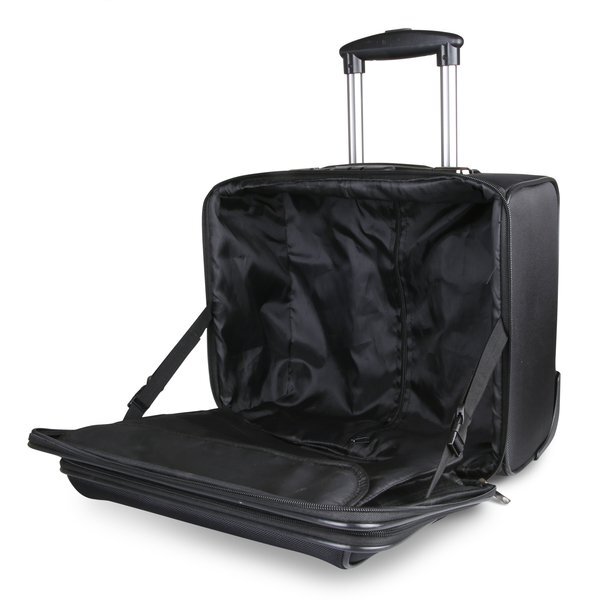 Wheeled Polyester Pilot Case w/ Telescopic Handle