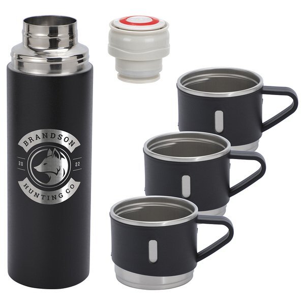 Four-Piece Vacuum Insulated Bottle & Cup Gift Set
