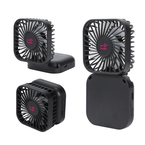 Whirlwind Mini Folding Rechargeable Fan w/ Lanyard