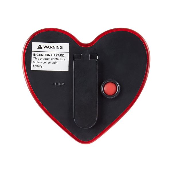 Heart Flashing Clip On Safety Button
