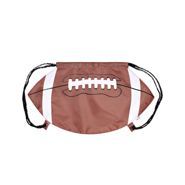 Gametime!® Football Drawstring Polyester Backpack