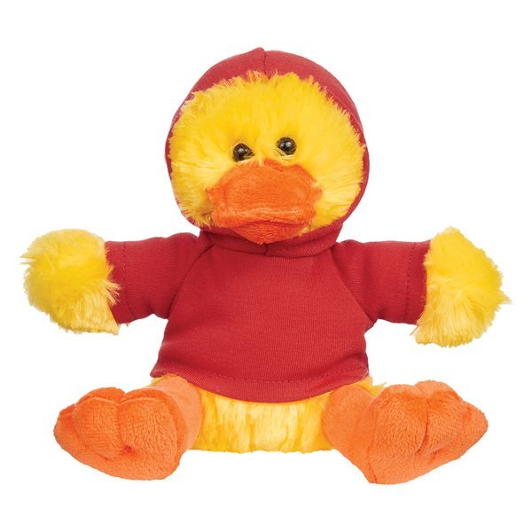 Delightful Plush Duck w/ Hoodie, 6"