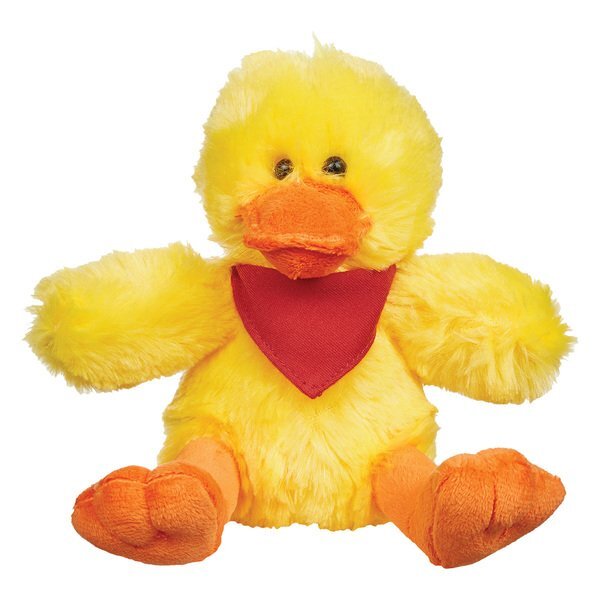 Delightful Plush Duck w/ Bandana, 6"