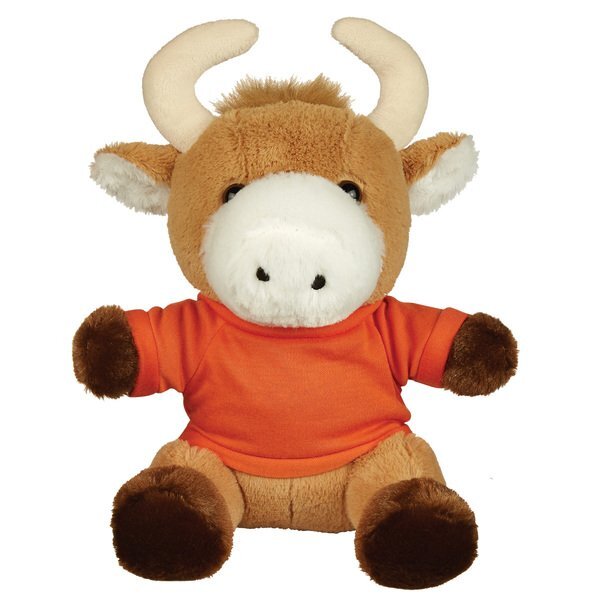 Brave Plush Bull w/ Shirt, 6"