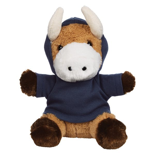 Brave Plush Bull w/ Hoodie, 6"