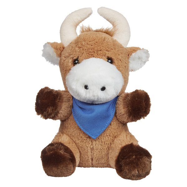 Brave Plush Bull w/ Bandana, 6"