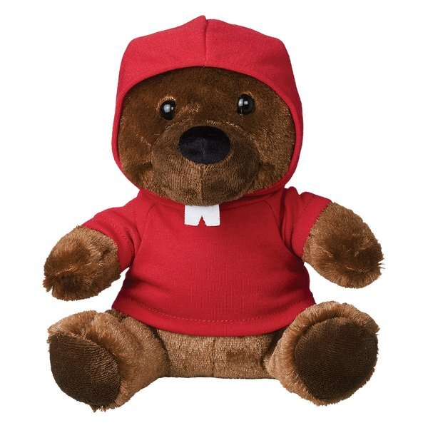 Bucky Plush Beaver w/ Hoodie, 6"