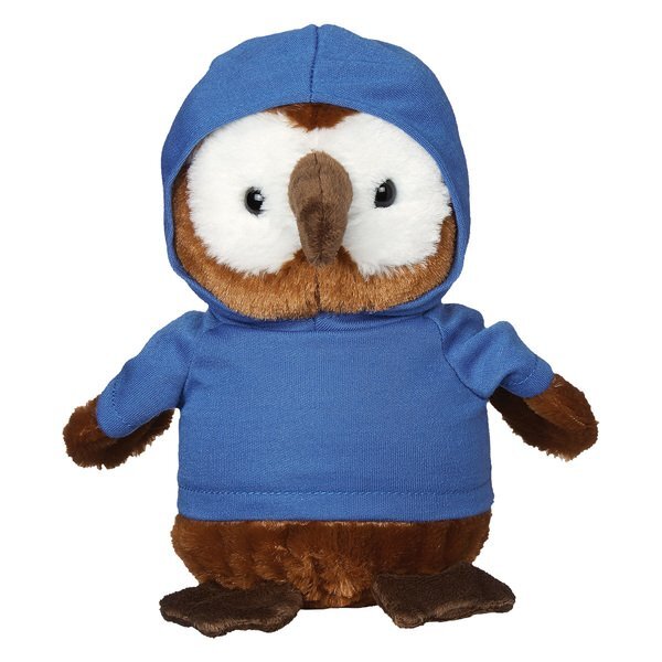 Hoot Plush Owl w/ Hoodie, 6"