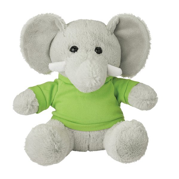 Excellent Plush Elephant w/ Shirt, 8-1/2"