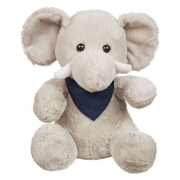 Excellent Plush Elephant w/ Bandana, 8-1/2"