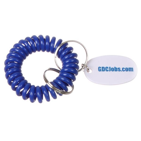 Coil Bracelet with Keychain