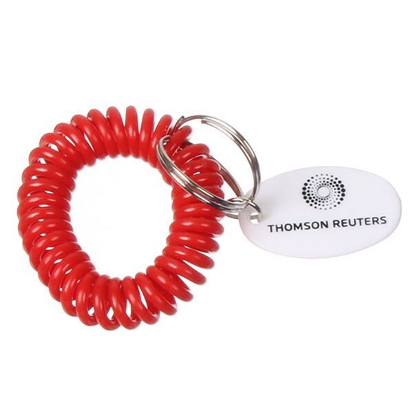 Coil Bracelet with Keychain
