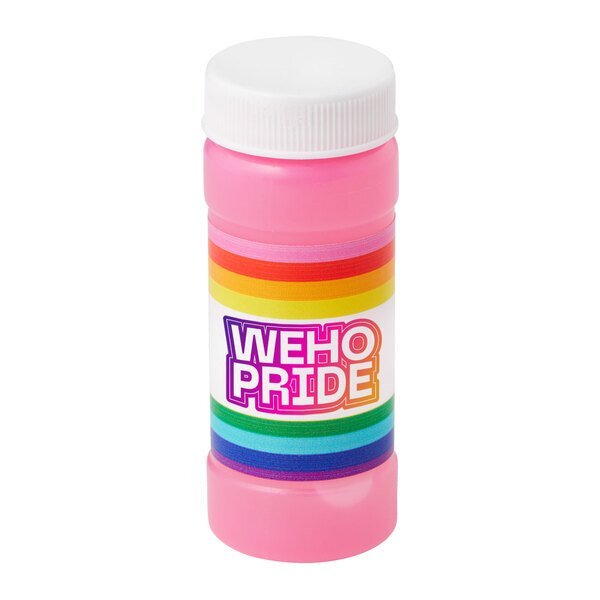 Rainbow Pride Bubbles w/ Full Color Label, 2oz.