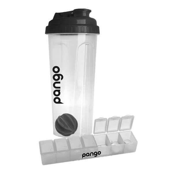 Shaker Bottle w/ Pill Box, 24 oz.