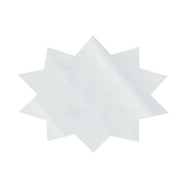 Starburst Shape Custom Sticker - Clear, 1-13/16"