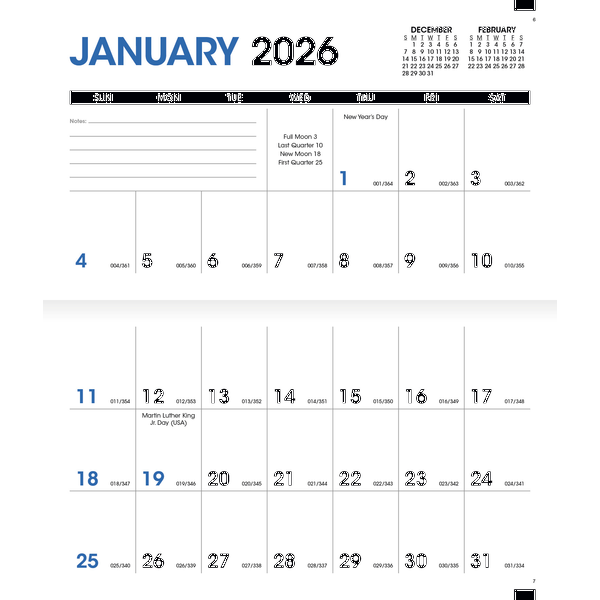 Colorful Impressions Monthly Pocket Planner