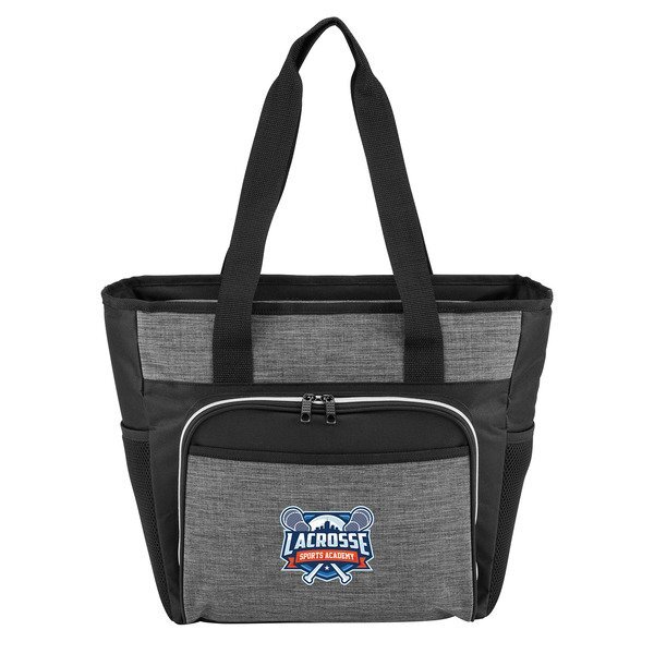 Heather Recycled Polyester 20-Can Cooler Tote