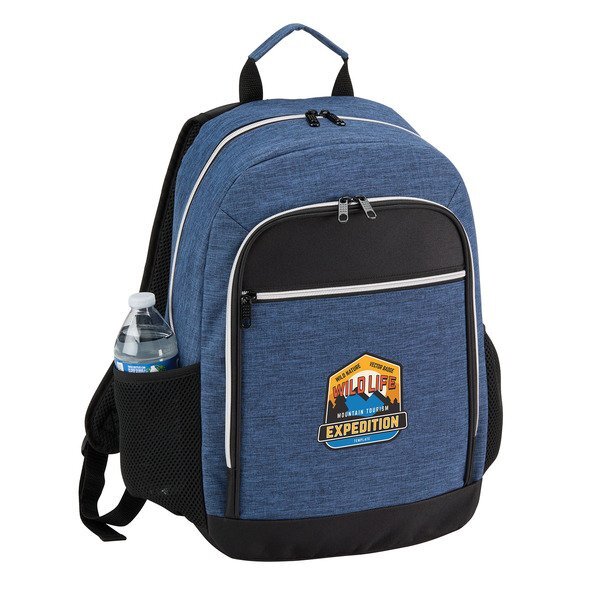 Heather Recycled Polyester Laptop Backpack