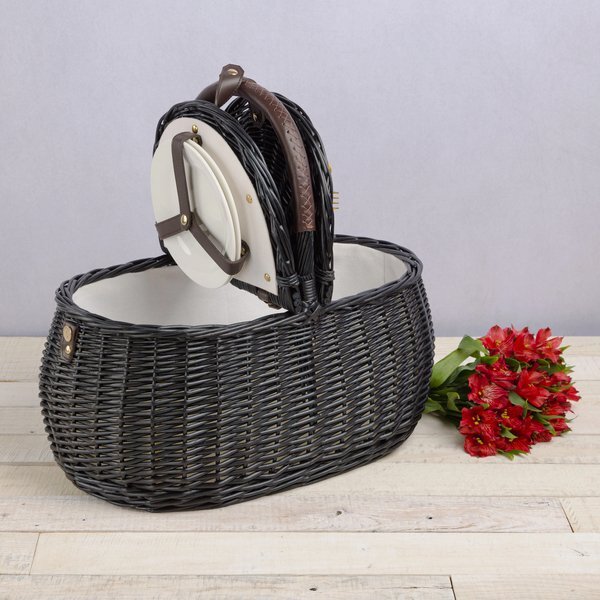 Evening Picnic Basket w/ Service for Two