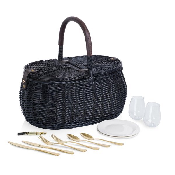 Evening Picnic Basket w/ Service for Two