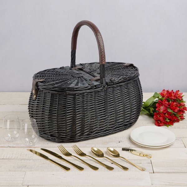 Evening Picnic Basket w/ Service for Two