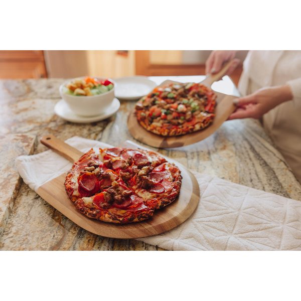 Acacia Personal Pizza Peel Serving Board Paddles, Set of Two