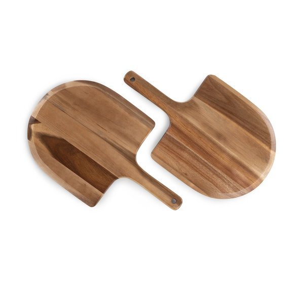 Acacia Personal Pizza Peel Serving Board Paddles, Set of Two
