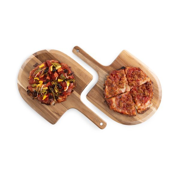 Acacia Personal Pizza Peel Serving Board Paddles, Set of Two