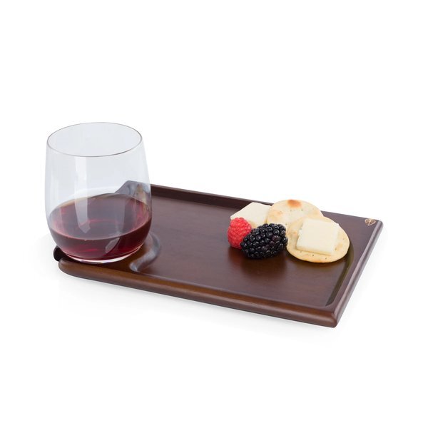Rectangle Parawood Wine Appetizer Plates, Set of Four