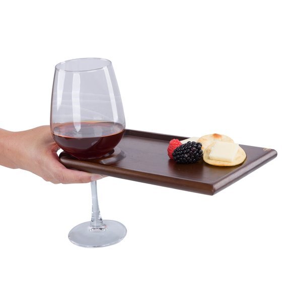 Rectangle Parawood Wine Appetizer Plates, Set of Four