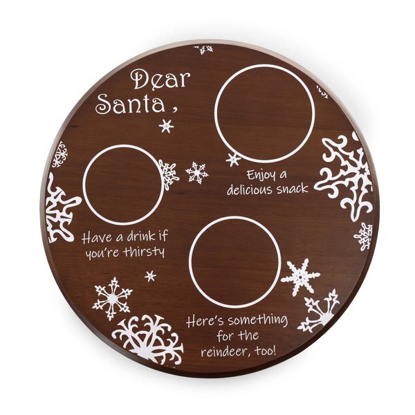 Dear Santa Milk & Cookies Serving Tray
