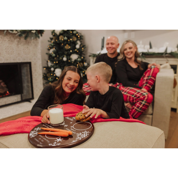 Dear Santa Milk & Cookies Serving Tray
