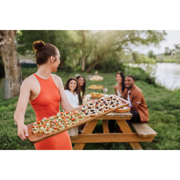 Canapé 36" Acacia Appetizer Serving Tray