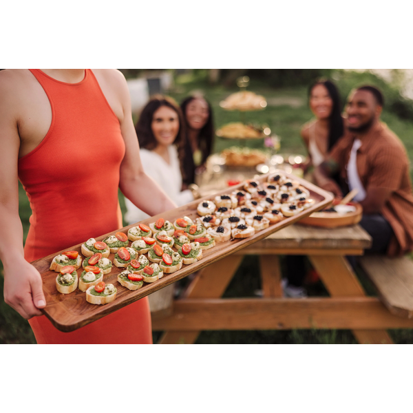 Canapé 36" Acacia Appetizer Serving Tray