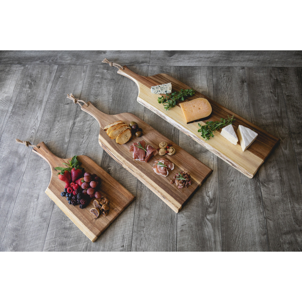 Artisan Acacia Serving Plank Cutting Board, 30"