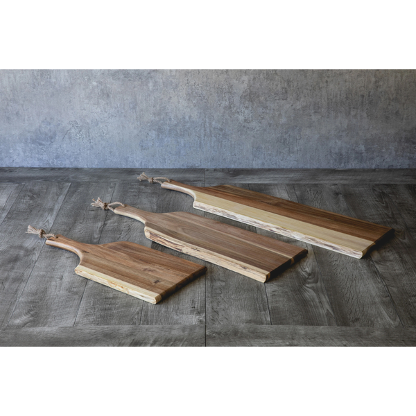 Artisan Acacia Serving Plank Cutting Board, 30"