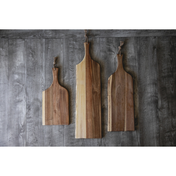 Artisan Acacia Serving Plank Cutting Board, 30"