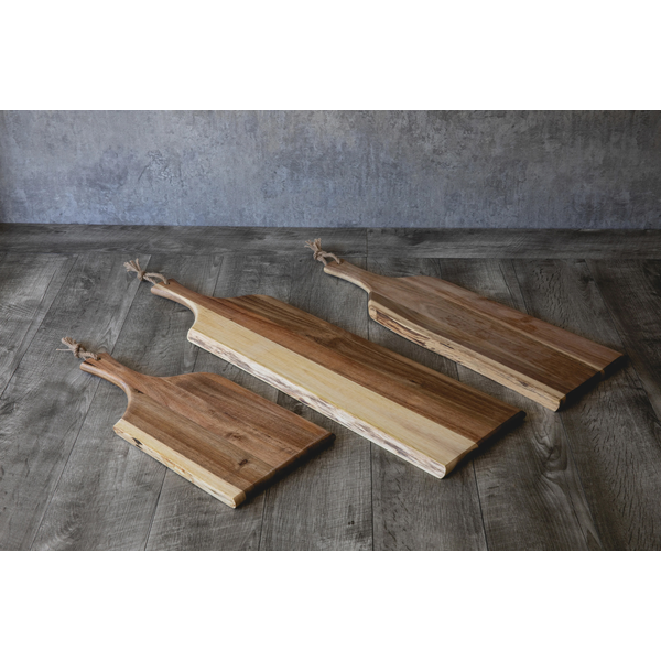 Artisan Acacia Serving Plank Cutting Board, 30"