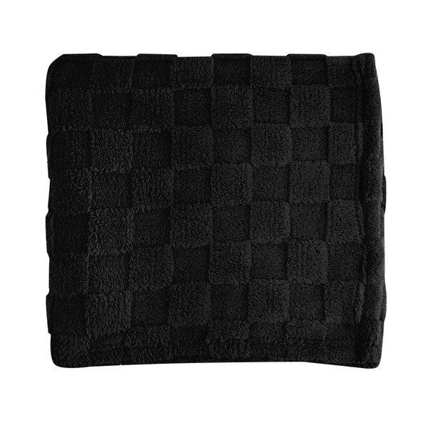 Checkered rPET Sherpa Blanket, 50" x 60"