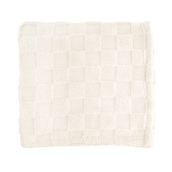 Checkered rPET Sherpa Blanket, 50" x 60"