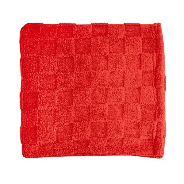 Checkered rPET Sherpa Blanket, 50" x 60"