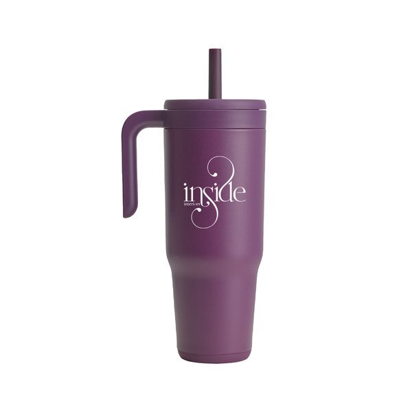 Reduce® Chiller Vacuum Insulated Travel Mug w/ Straw, 40oz.
