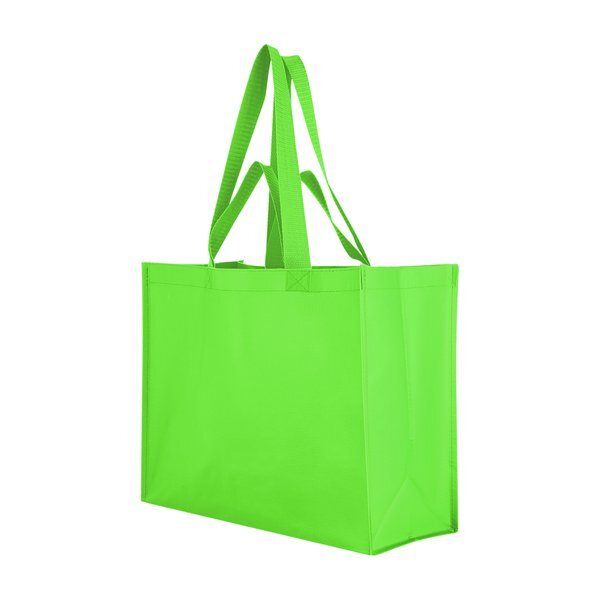 Matte Laminated Recycled Non-Woven Dual Handle Shopper Tote Bag