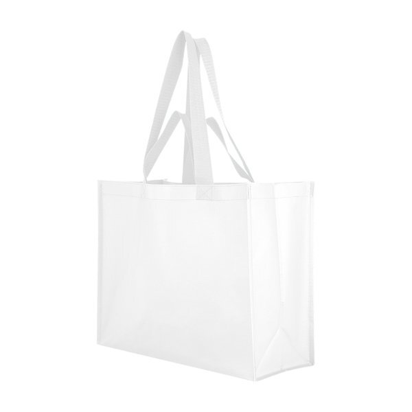 Matte Laminated Recycled Non-Woven Dual Handle Shopper Tote Bag