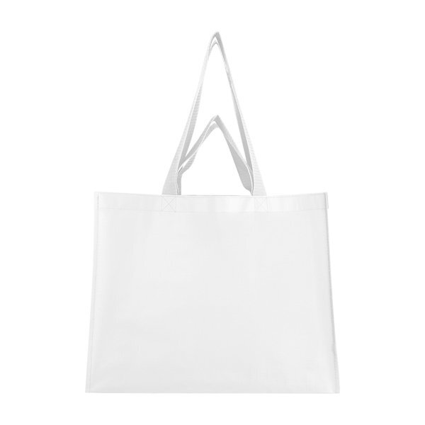 Matte Laminated Recycled Non-Woven Dual Handle Shopper Tote Bag
