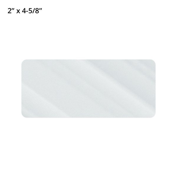 Rectangle Shape Custom Sticker - Clear, Large to 5-1/4"