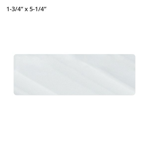 Rectangle Shape Custom Sticker - Clear, Large to 5-1/4"