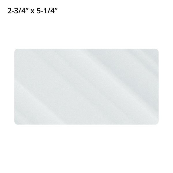 Rectangle Shape Custom Sticker - Clear, 5" or 5-1/4"